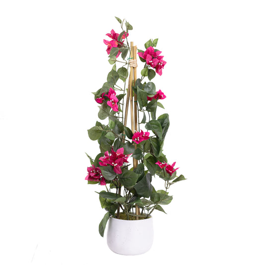 Glamorous Fusion 62cm Climbing Bougainvillea on Pole - Artificial Flower Arrangements and Artificial Plants