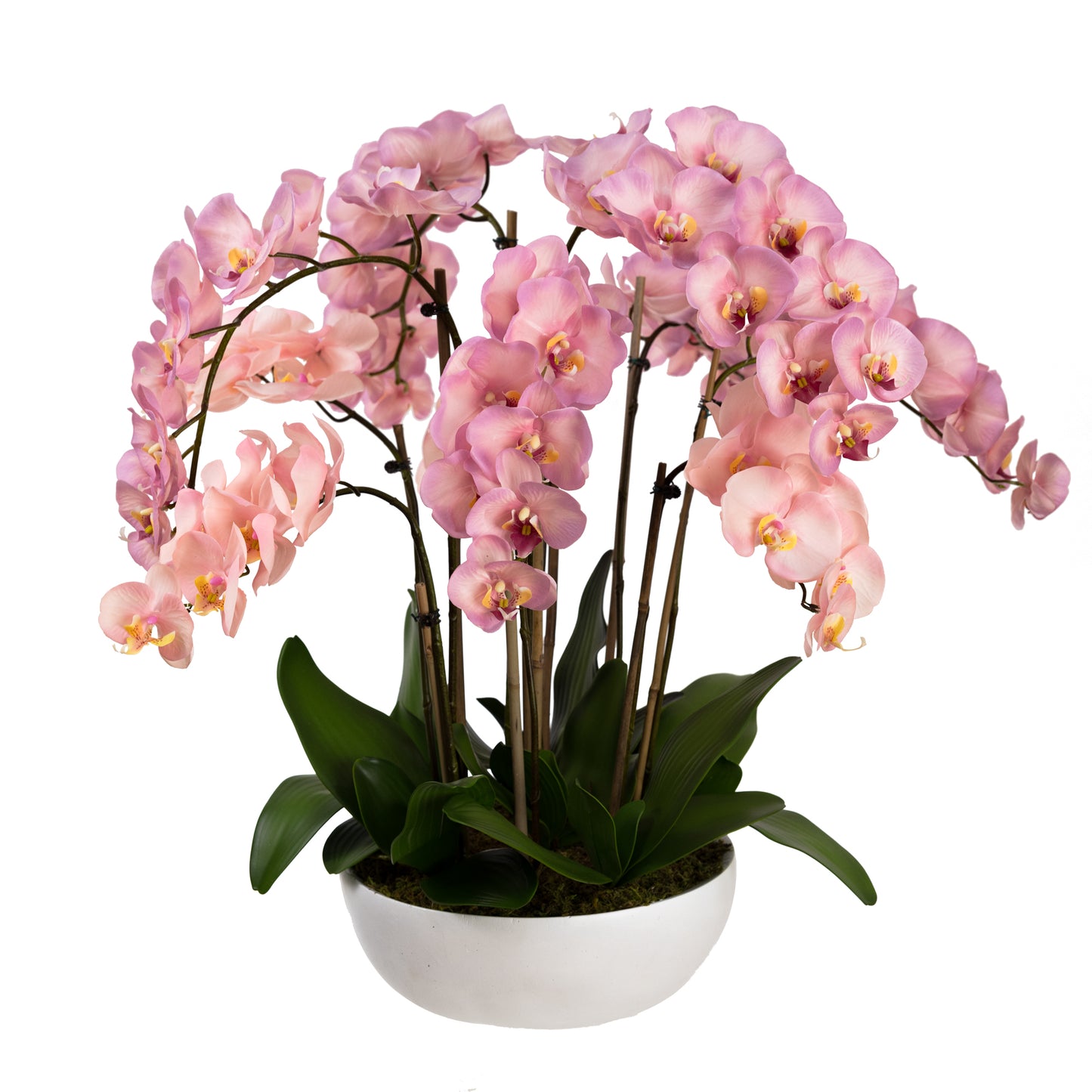 80cm Artificial Grand Orchid in Pot Mauve