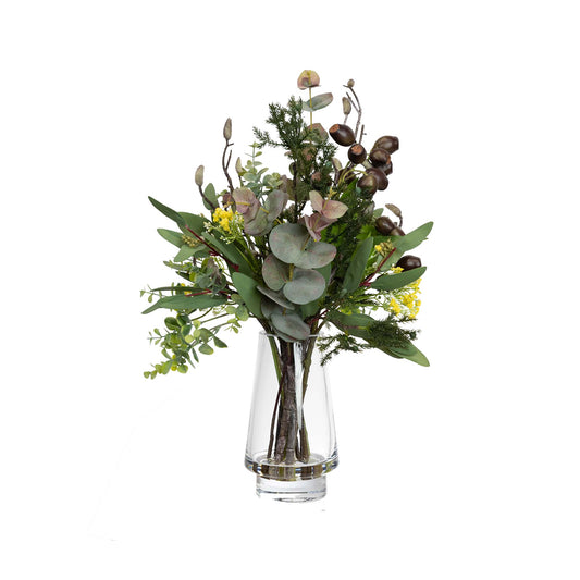 Glamorous Fusion Gumnut Native Arrangement- Artificial Flower Arrangement and Artificial Flowers