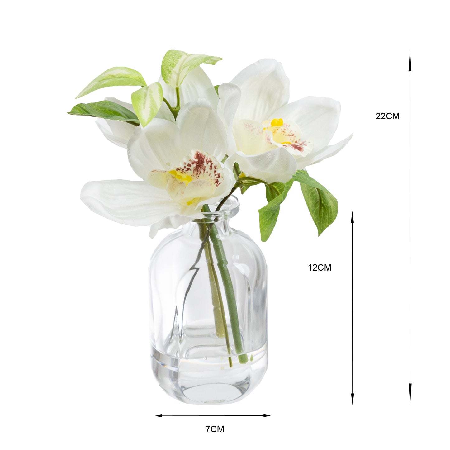 Glamorous Fusion Cymbidium Orchid Arrangement - Artificial Flower Arrangements and Artificial Plants