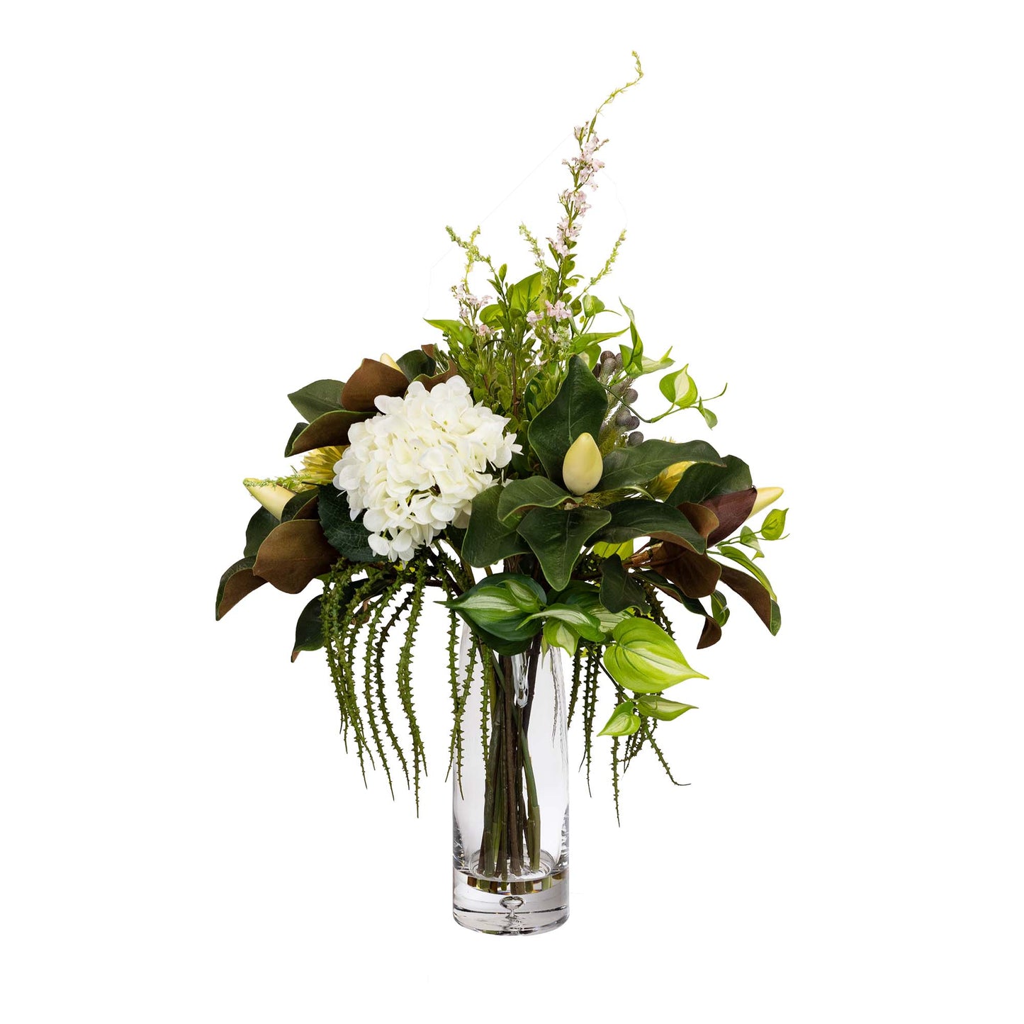 81CM HYDRANGEA & LEUCOSPERMUM MIXED ARRANGEMENT