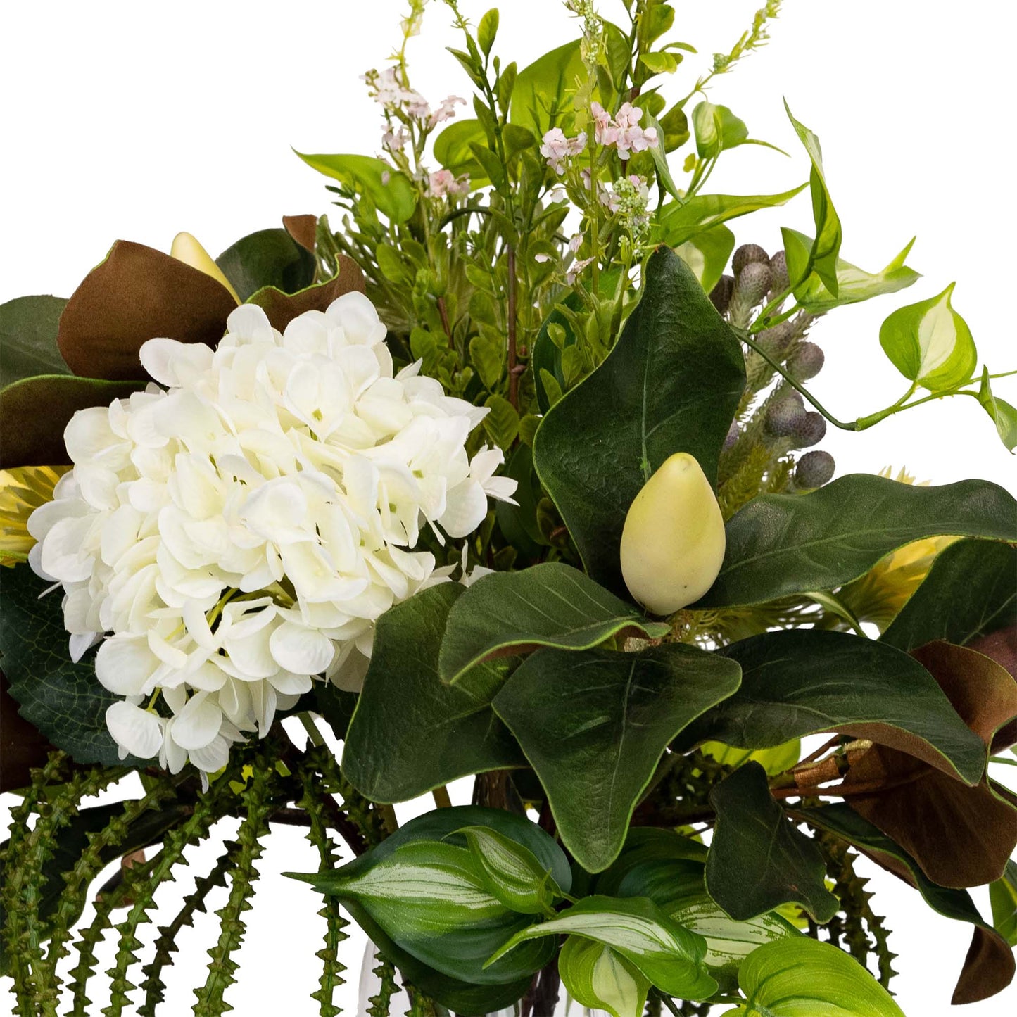 81CM HYDRANGEA & LEUCOSPERMUM MIXED ARRANGEMENT