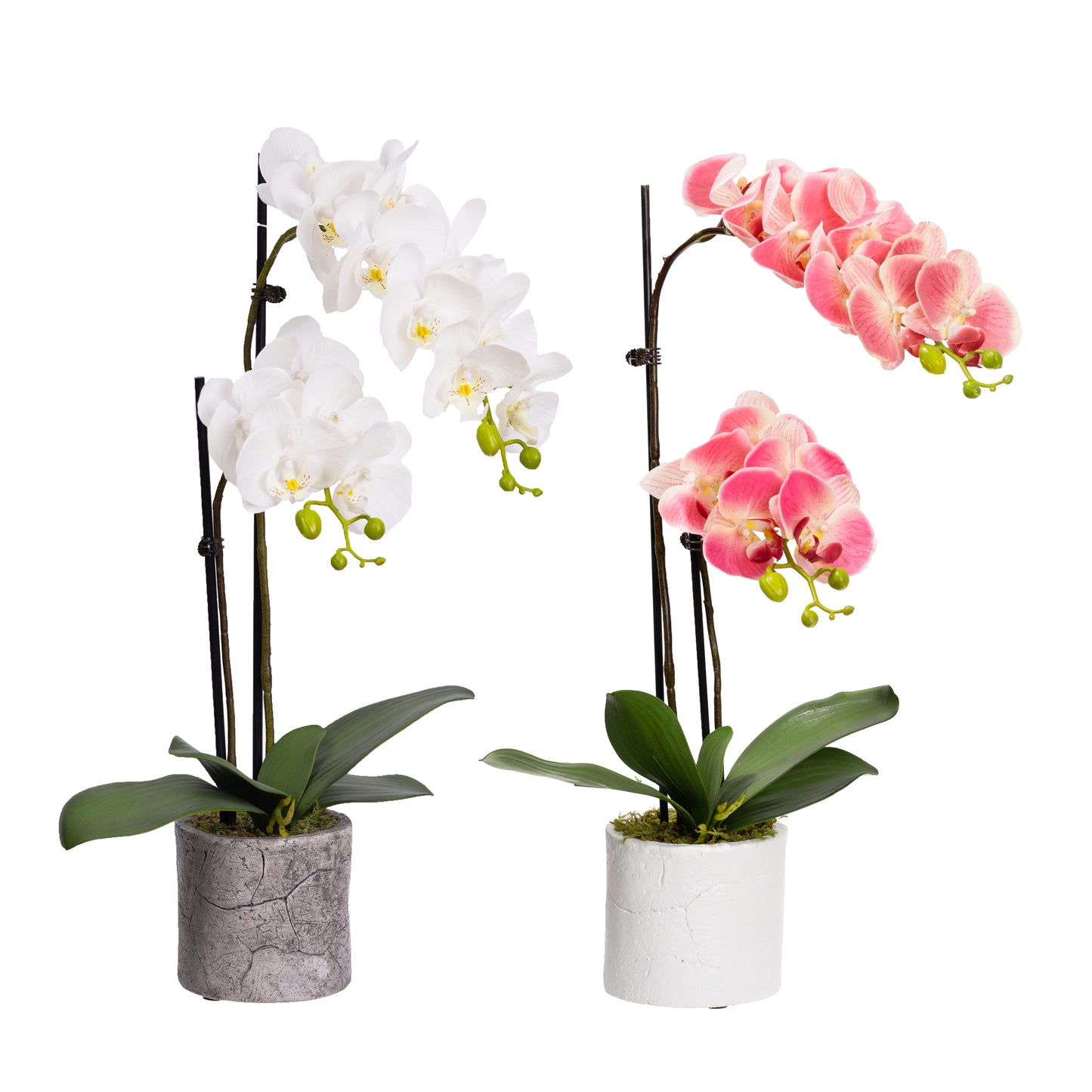 60cm Artificial Orchid in Pot Pink