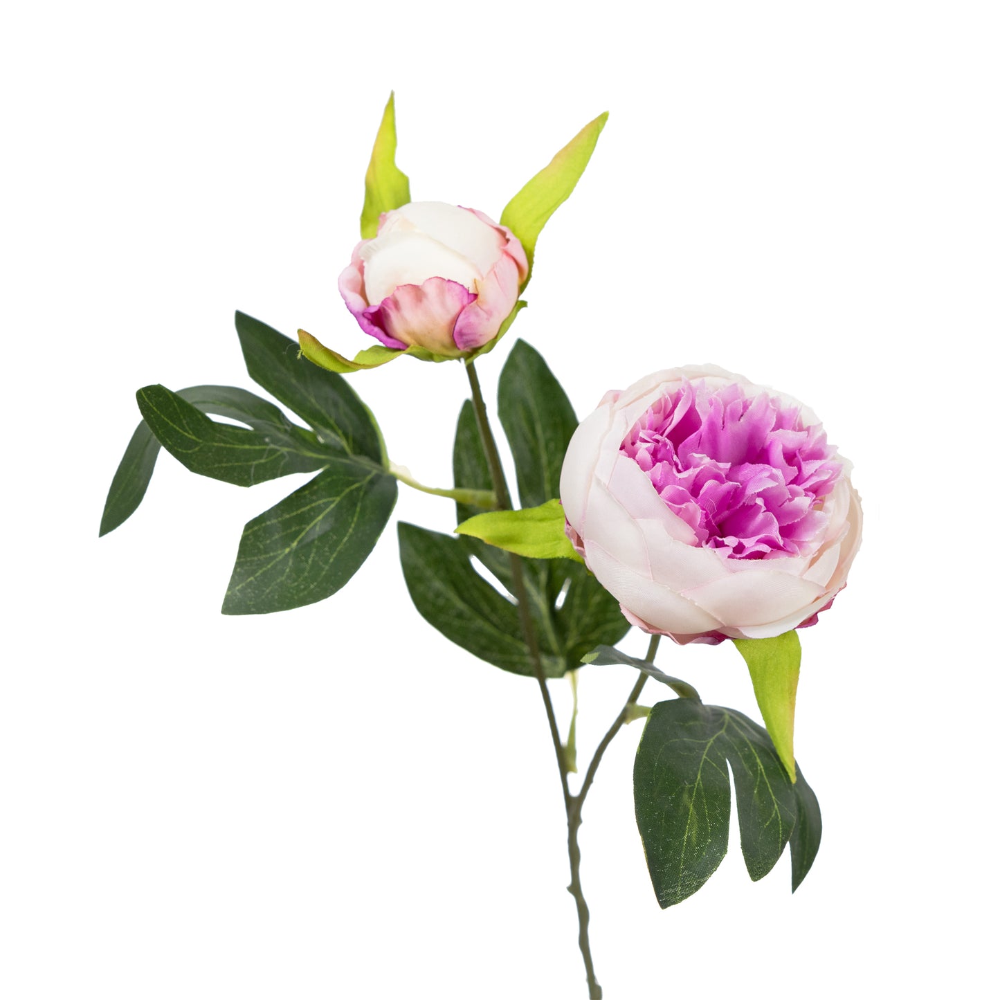 43cm Artificial Peony Spray Light Lilac