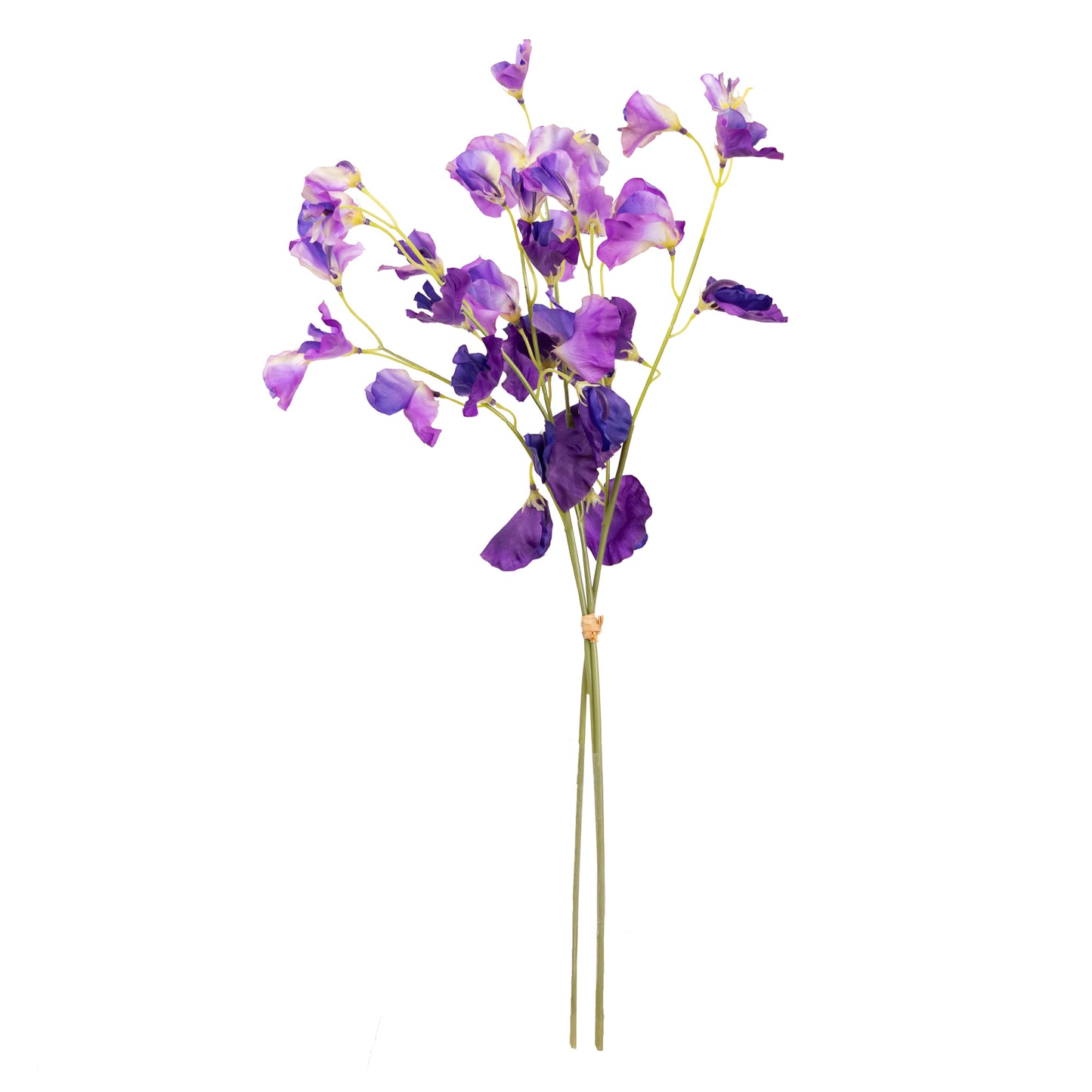 48cm Artificial Sweet Pea Bundle Purple