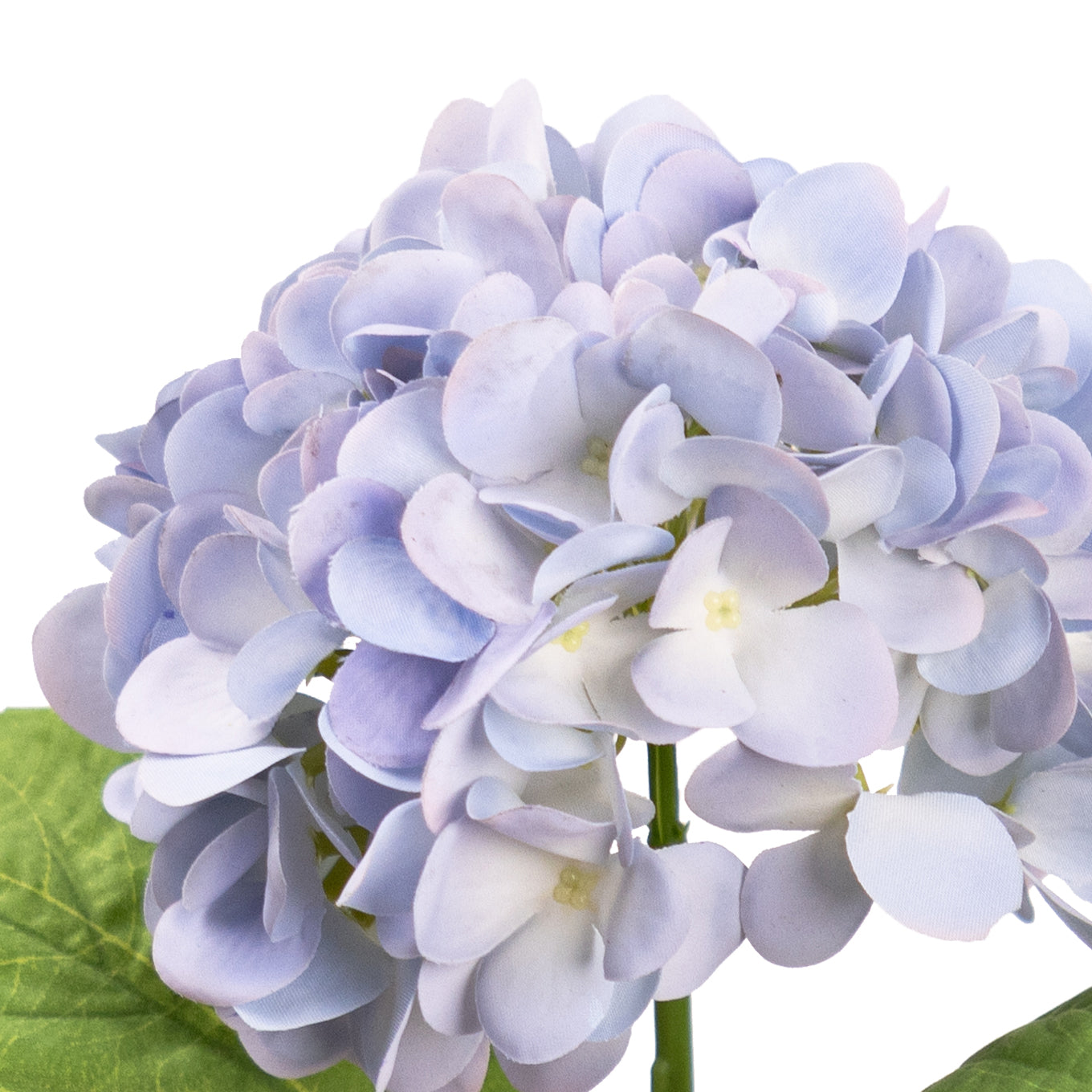 48cm Artificial Real Touch Hydrangea with Leaf Blue