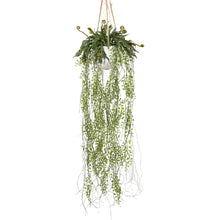 Load image into Gallery viewer, Glamorous Fusion Boxwood Bush in Hanging Planter - Artificial Flower Arrangements and Artificial Plants
