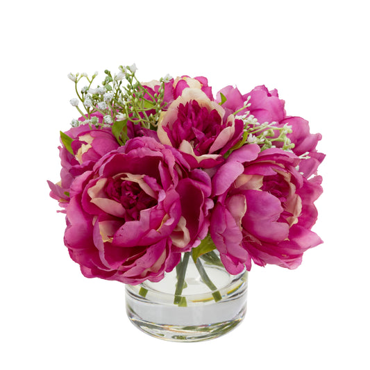 Glamorous Fusion Peony Arrangement - Artificial Flower Arrangements and Artificial Plants