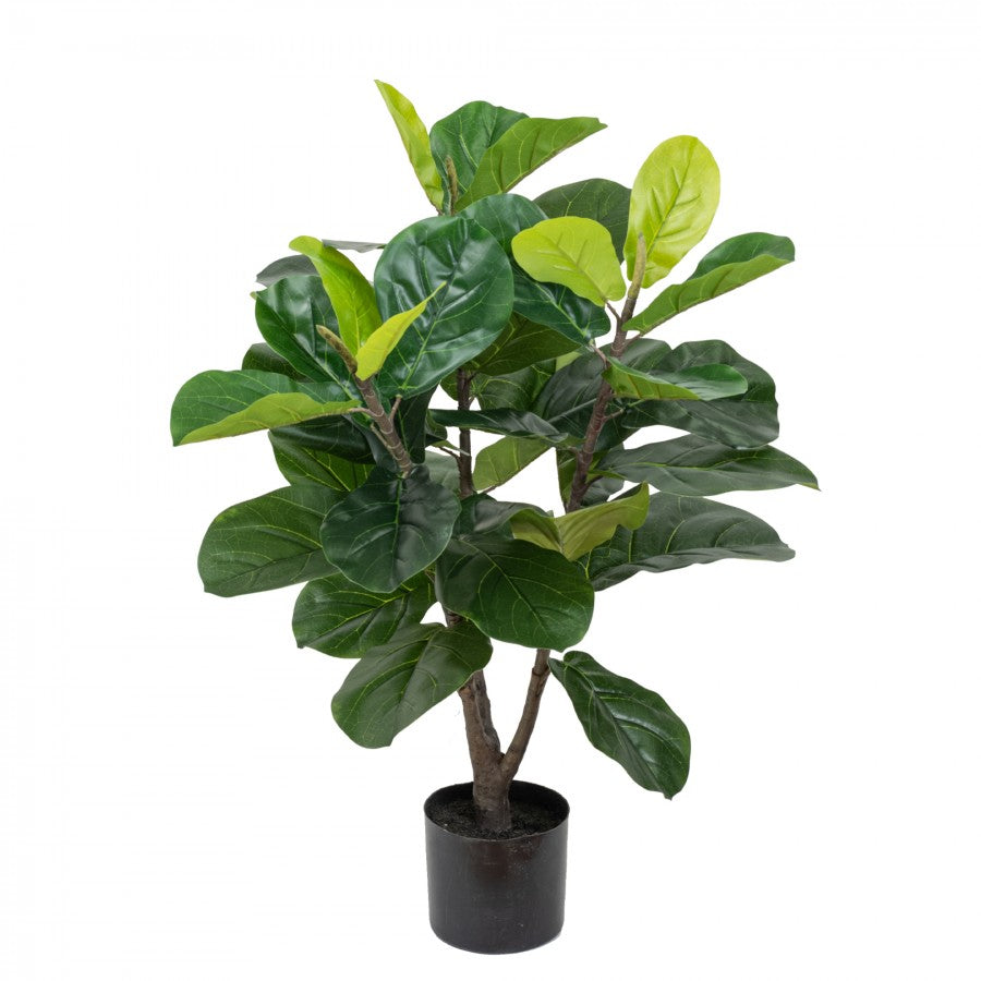 90cm Artificial Real Touch Fiddle Leaf Plant in Pot