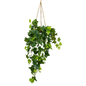Glamorous Fusion English Ivy in Hanging Planter - Artificial Flower Arrangements and Artificial Plants