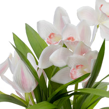 Load image into Gallery viewer, Glamorous Fusion Cymbidium in Pot - Artificial Flower Arrangements and Artificial Plants
